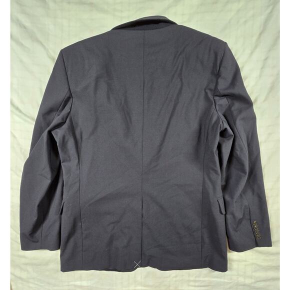 Lands' End Blazer Men's Wool Blend Two Button Closure Traditional Fit Blue 40R - Picture 2 of 11